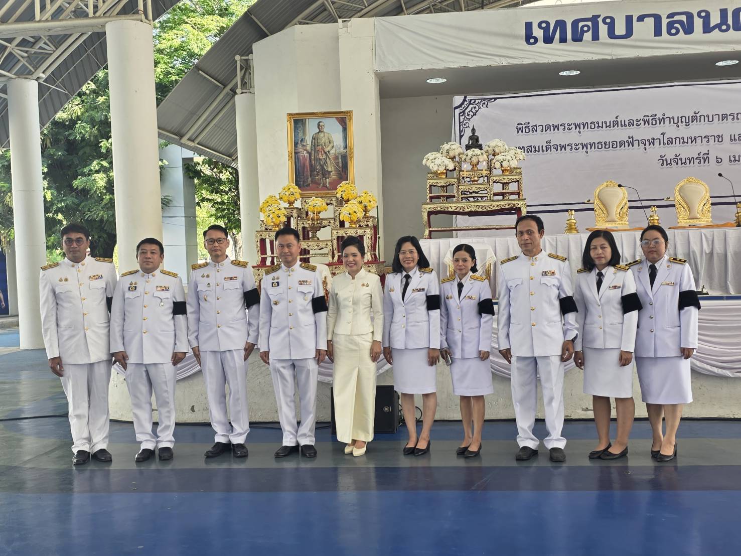 title - วันที่ 6 เมษายน 2569 นายประเสริฐ กาญจนเกียรติกุล ปฏิรูปที่ดินจังหวัดบุรีรัมย์ พร้อมด้วยเจ้าหน้าที่ ส.ป.ก.บุรีรัมย์ ร่วมรัฐพิธีวันที่ระลึก 